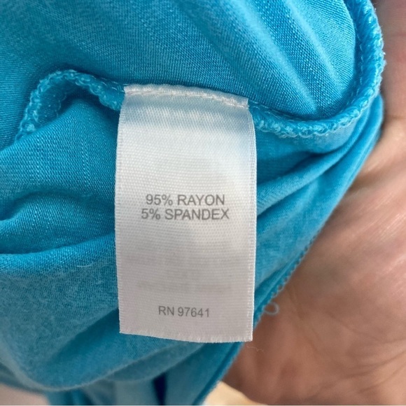 J. Jill Size Small Casual Blue Maxi Dress Sleeveless Flowy Beach Stretch - Picture 10 of 10